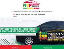 Tablet Screenshot of mvpdrivingschool.com